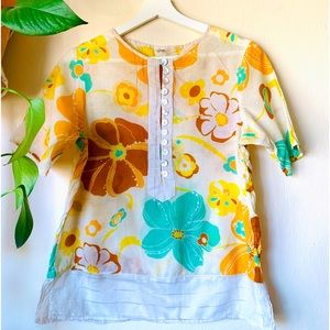 Vintage Tropical Top